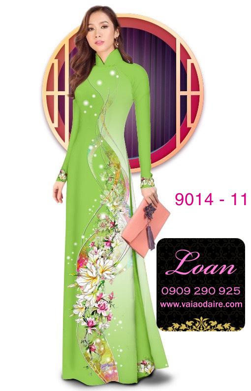 Vải áo dài hoa dây Vải áo dài hoa dây