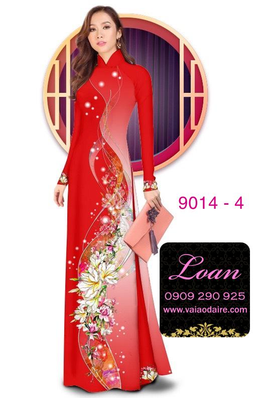 Vải áo dài hoa dây Vải áo dài hoa dây