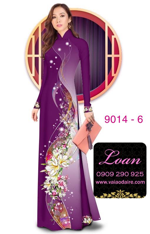 Vải áo dài hoa dây Vải áo dài hoa dây