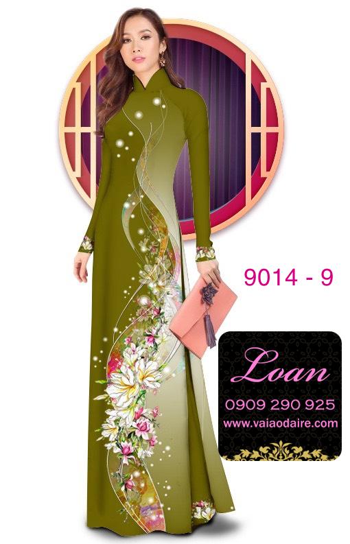 Vải áo dài hoa dây Vải áo dài hoa dây