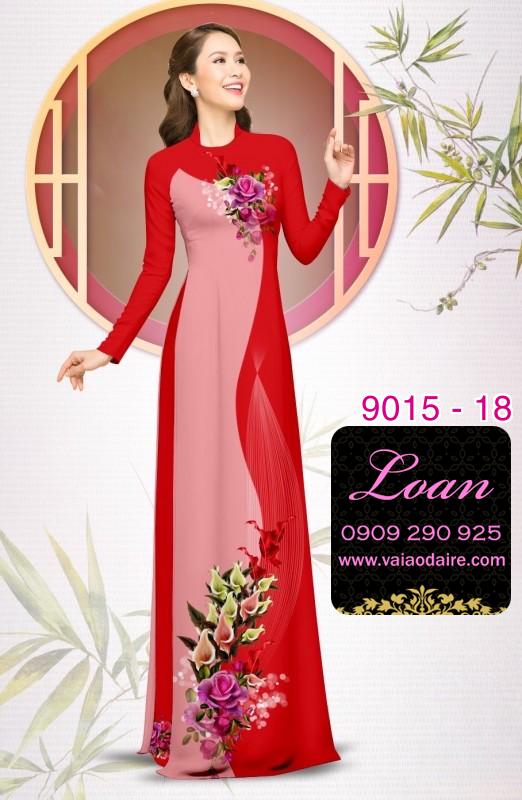 Vải áo dài hoa dây