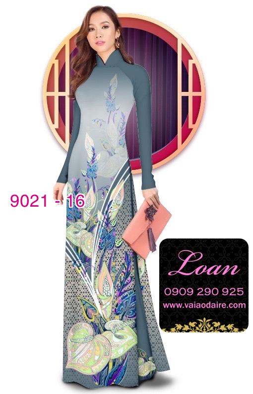 Vải áo dài hoa 3D