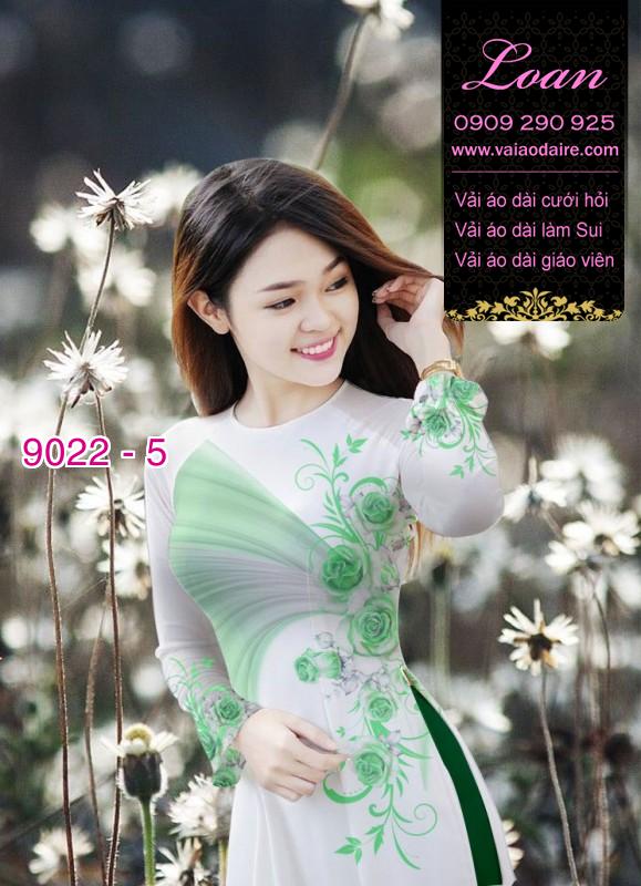Vải áo dài hoa Hồng