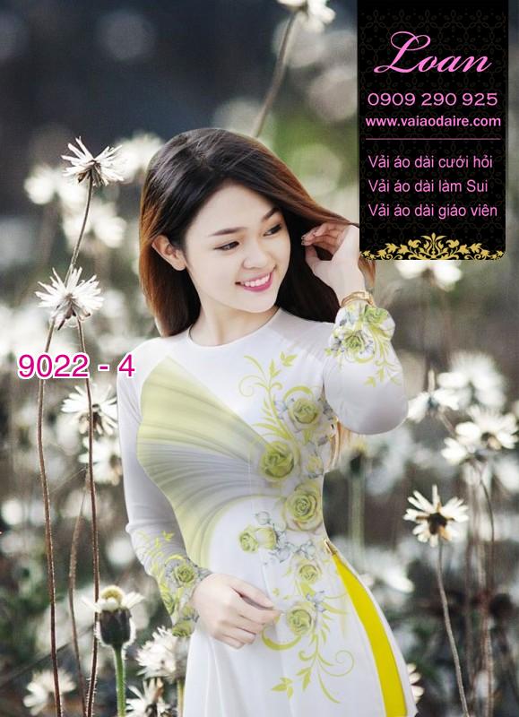 Vải áo dài hoa Hồng