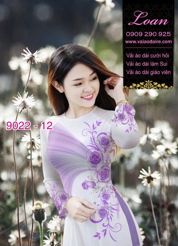 Vải áo dài hoa Hồng