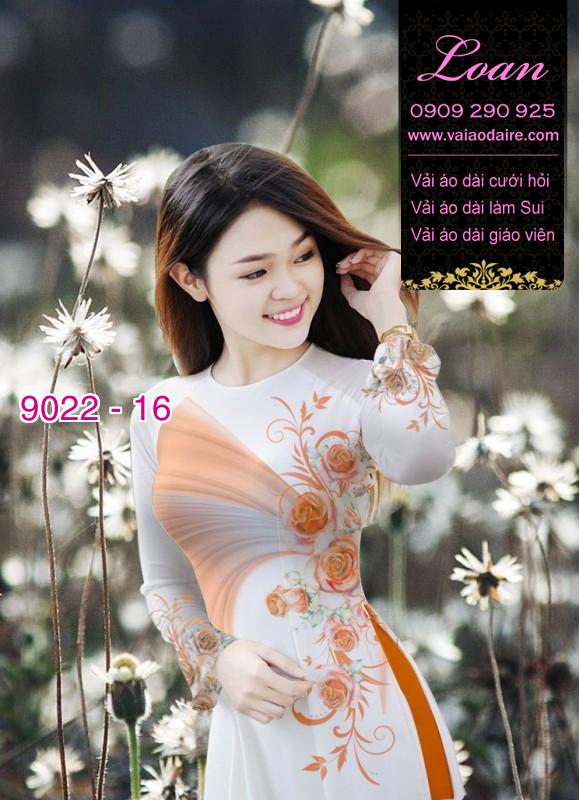 Vải áo dài hoa Hồng