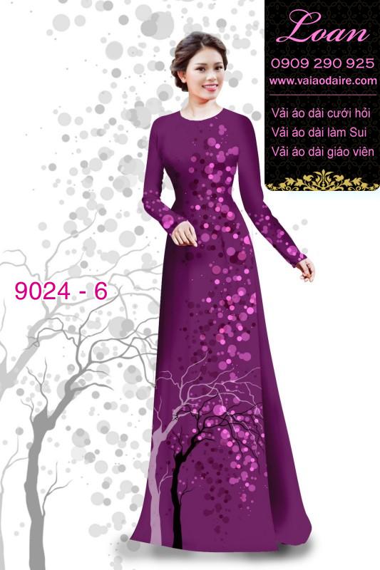 Vải áo dài họa tiết tròn
