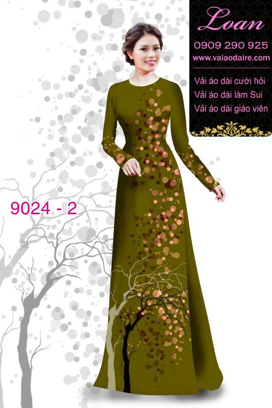Vải áo dài họa tiết tròn