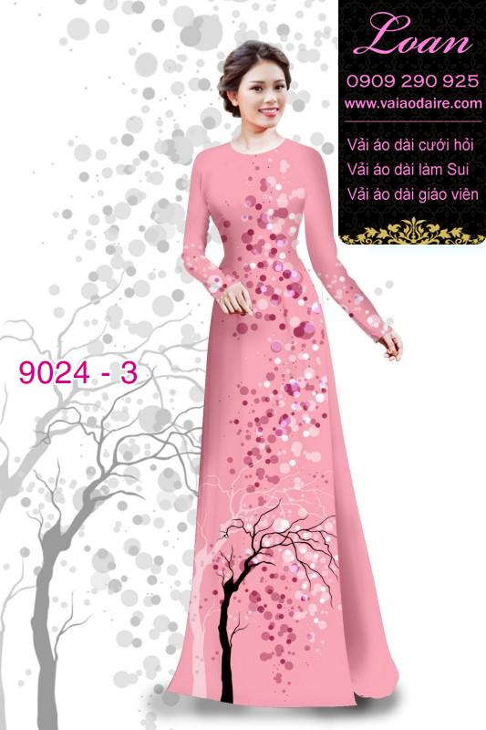 Vải áo dài họa tiết tròn