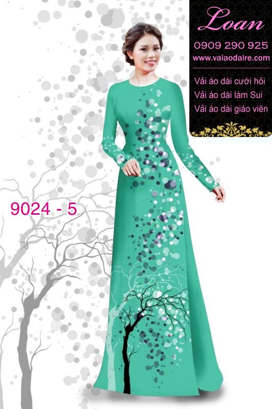 Vải áo dài họa tiết tròn