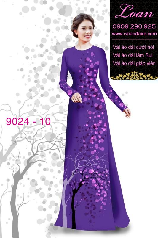 Vải áo dài họa tiết tròn