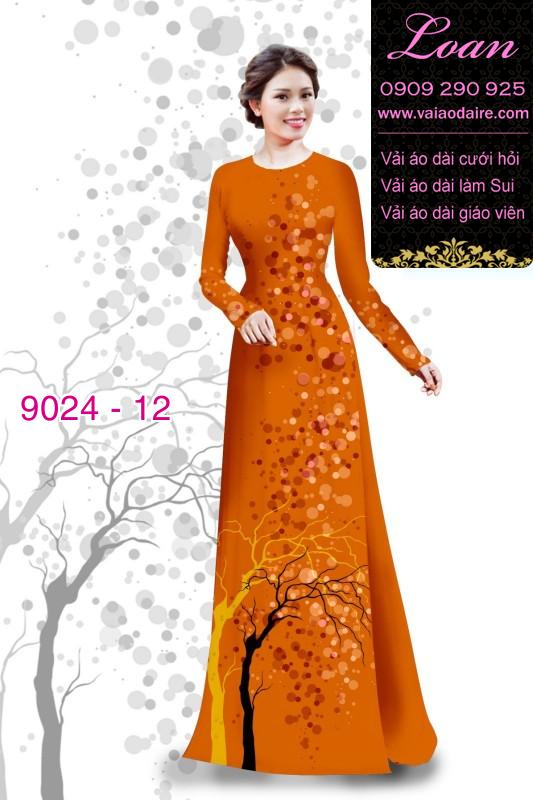 Vải áo dài họa tiết tròn