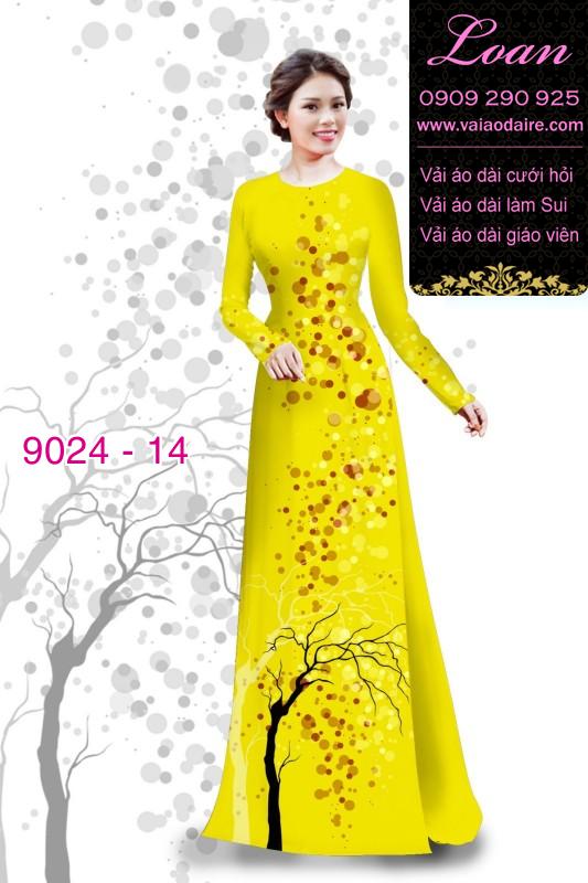Vải áo dài họa tiết tròn