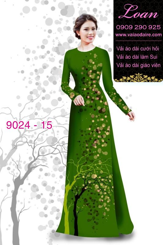 Vải áo dài họa tiết tròn