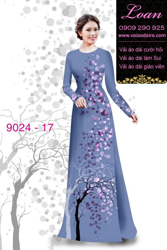 Vải áo dài họa tiết tròn