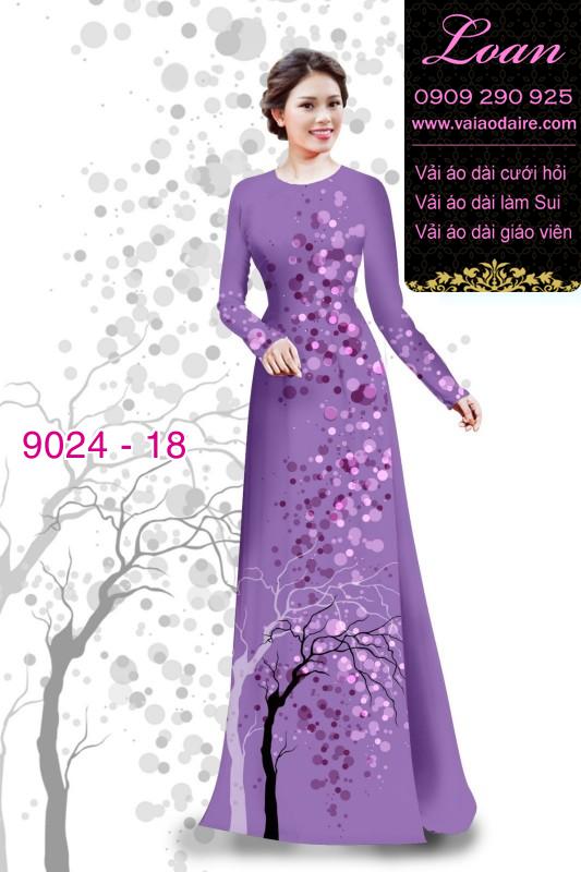 Vải áo dài họa tiết tròn