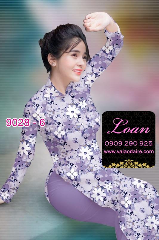Vải áo dài hoa nguyên áo