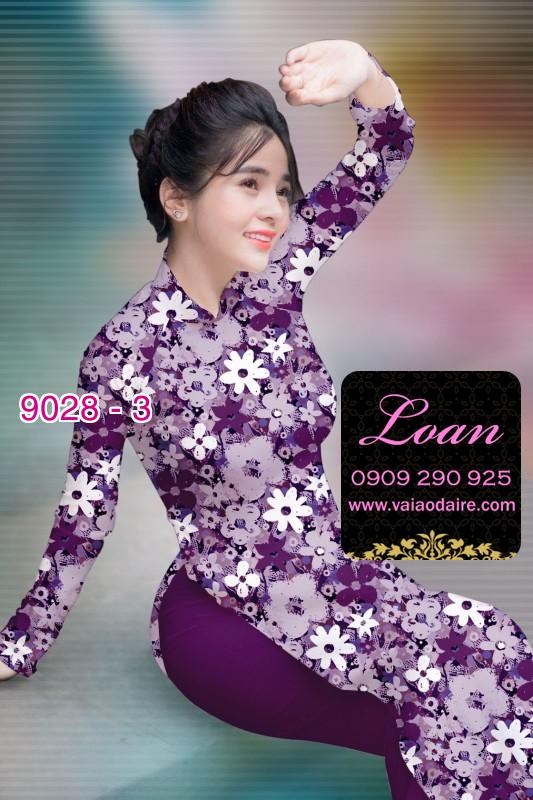 Vải áo dài hoa nguyên áo