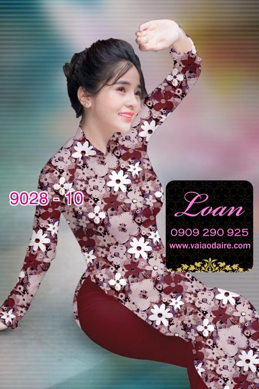 Vải áo dài hoa nguyên áo