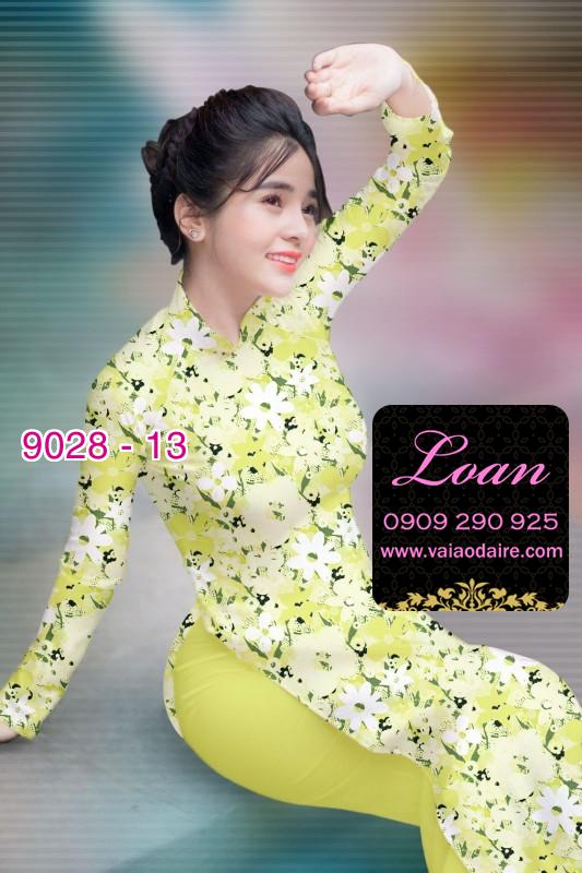 Vải áo dài hoa nguyên áo