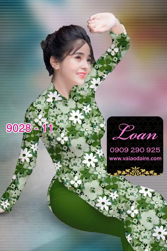 Vải áo dài hoa nguyên áo