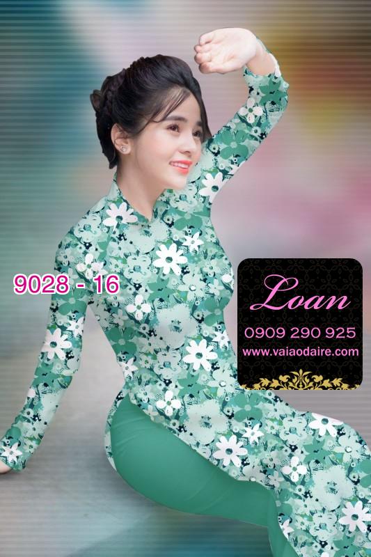 Vải áo dài hoa nguyên áo