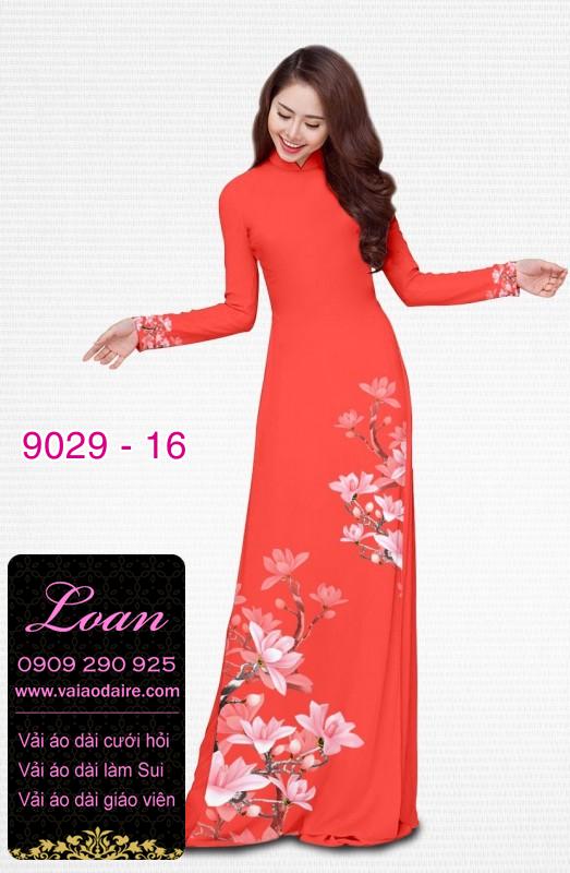 Vải áo dài hoa đơn giản