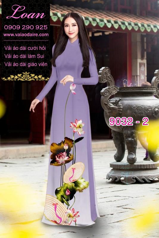 Vải áo dài hoa Sen