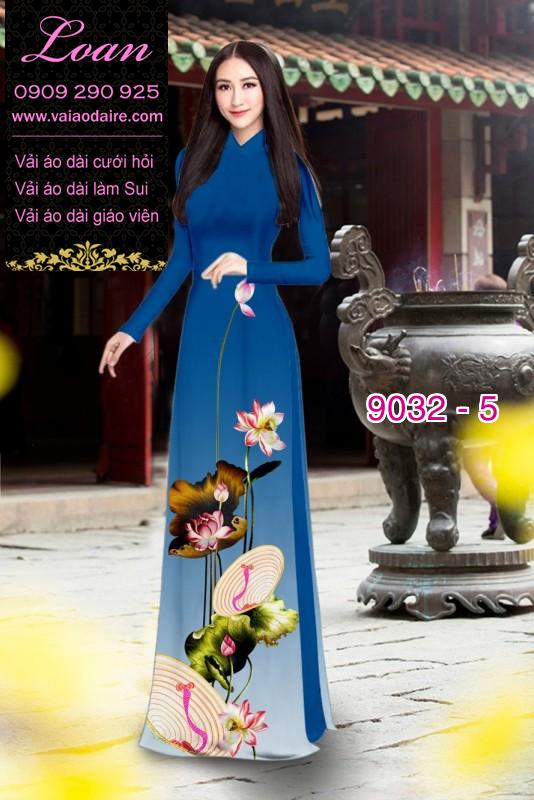 Vải áo dài hoa Sen
