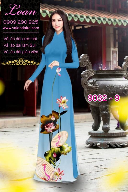 Vải áo dài hoa Sen