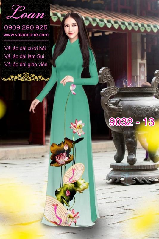 Vải áo dài hoa Sen