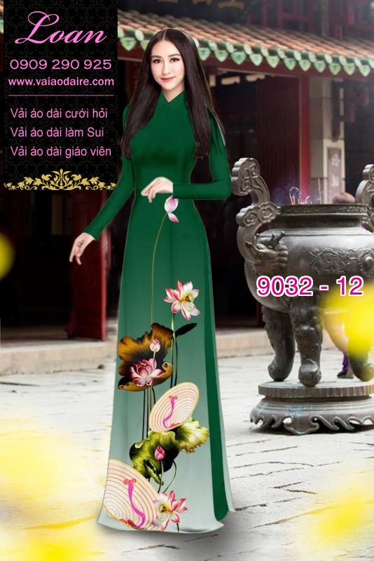 Vải áo dài hoa Sen