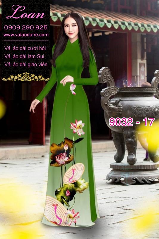 Vải áo dài hoa Sen