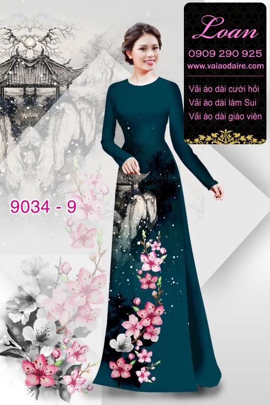 Vải áo dài phong cảnh