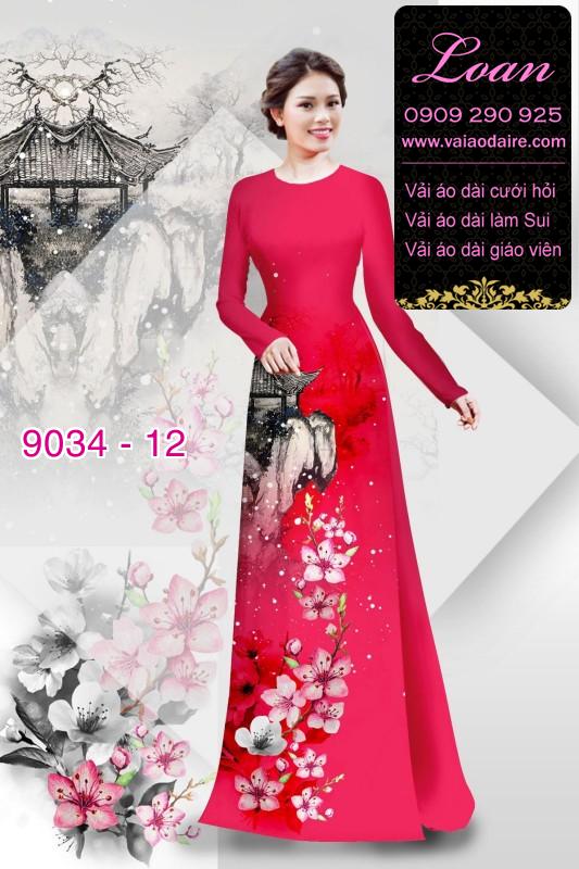 Vải áo dài phong cảnh