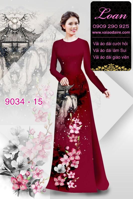 Vải áo dài phong cảnh