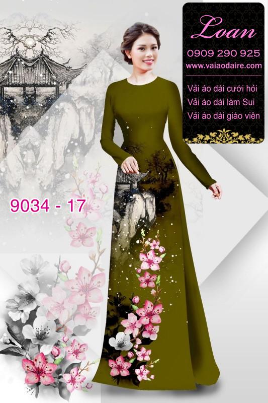 Vải áo dài phong cảnh