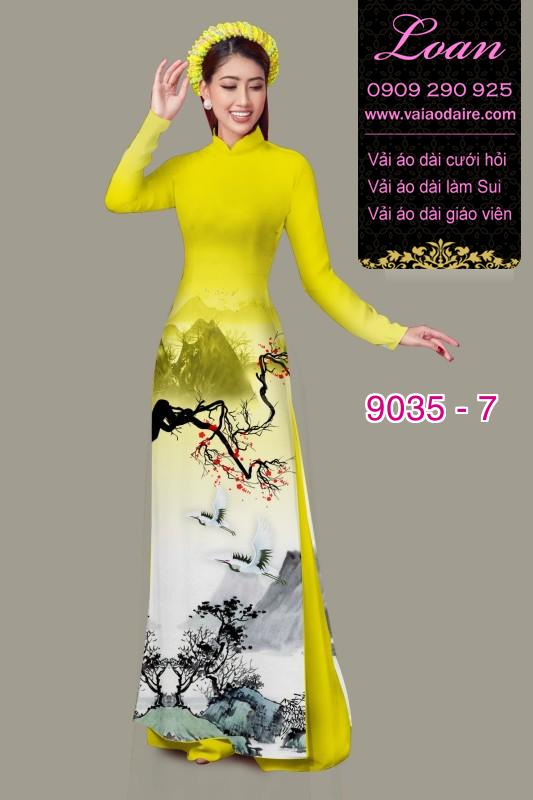 Vải áo dài phong cảnh