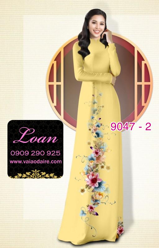 Vải áo dài hoa dây