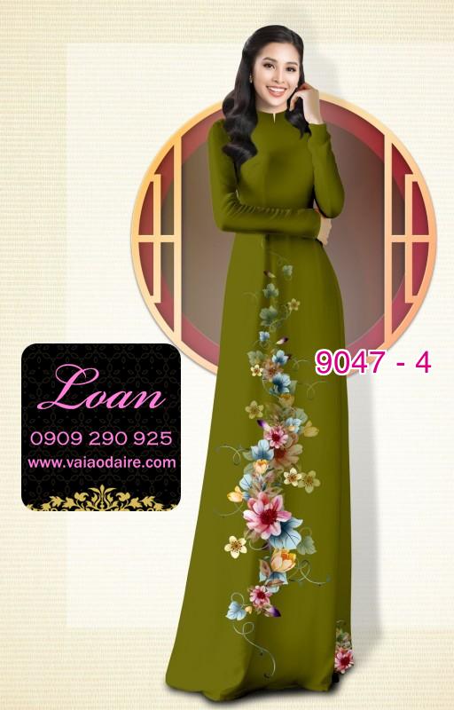 Vải áo dài hoa dây