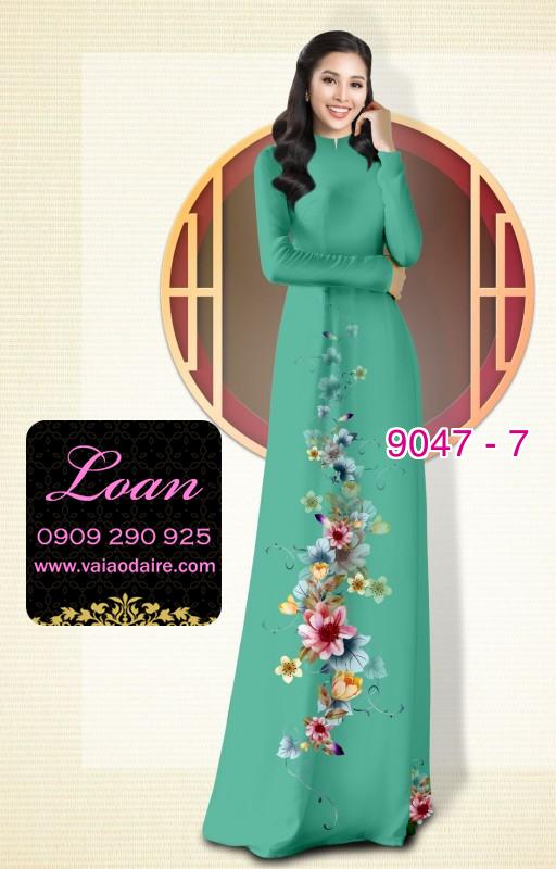Vải áo dài hoa dây