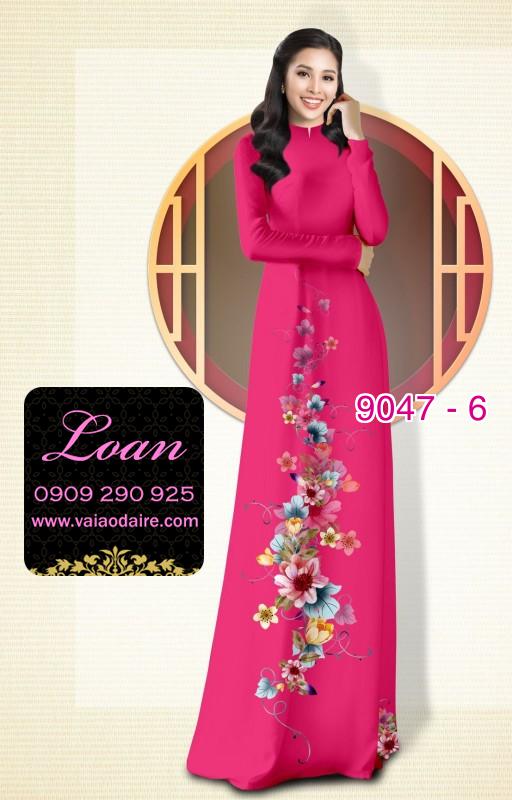 Vải áo dài hoa dây