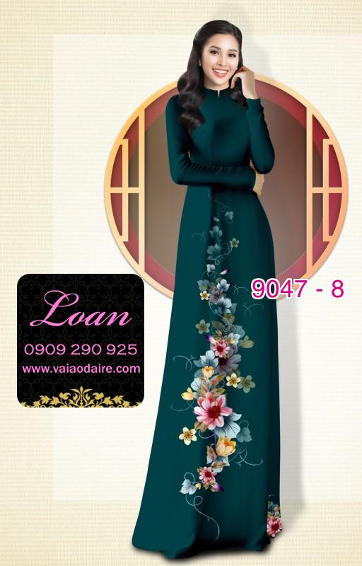 Vải áo dài hoa dây