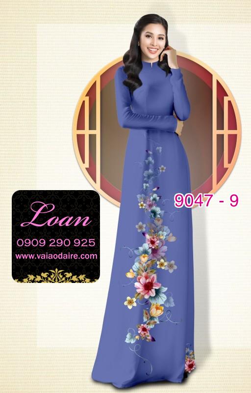Vải áo dài hoa dây