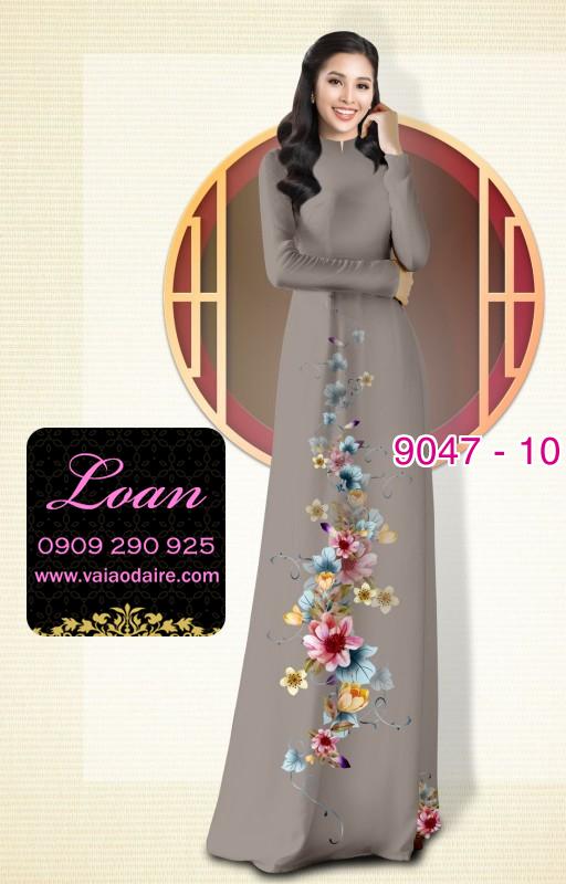 Vải áo dài hoa dây