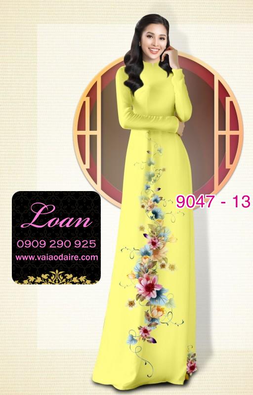 Vải áo dài hoa dây