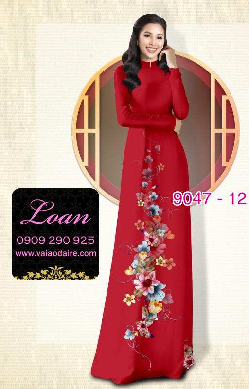 Vải áo dài hoa dây