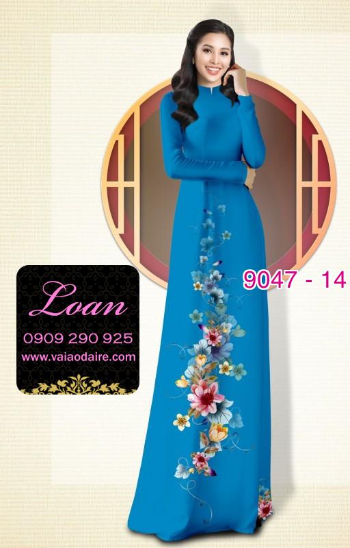 Vải áo dài hoa dây