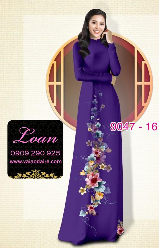 Vải áo dài hoa dây