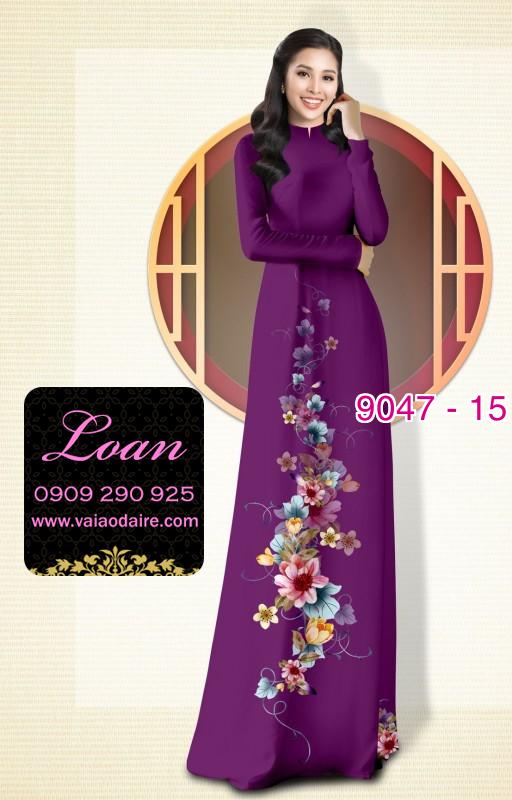 Vải áo dài hoa dây